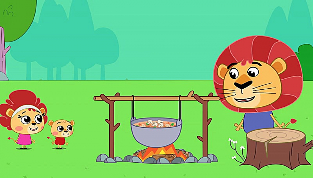 Леона - мама расм мекашад.